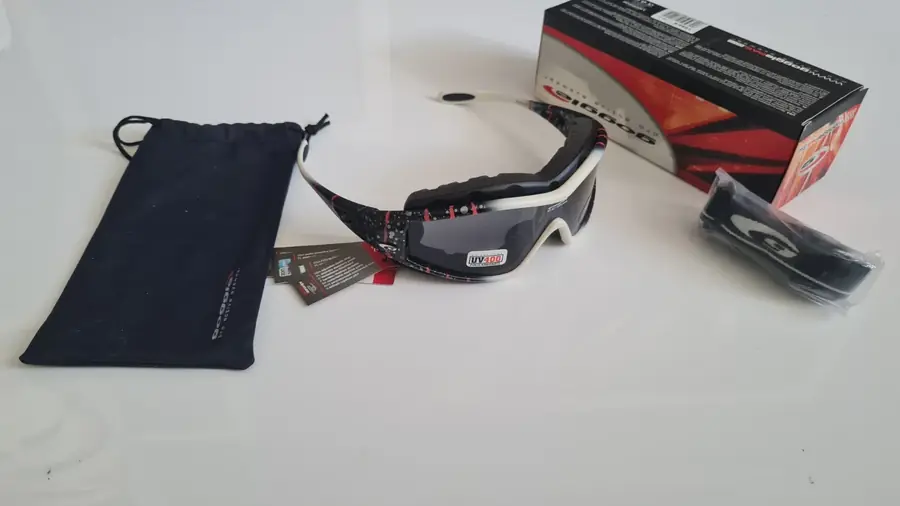 Sportbrille, Multisportbrille mit Windschutz, Bügel-Band System
