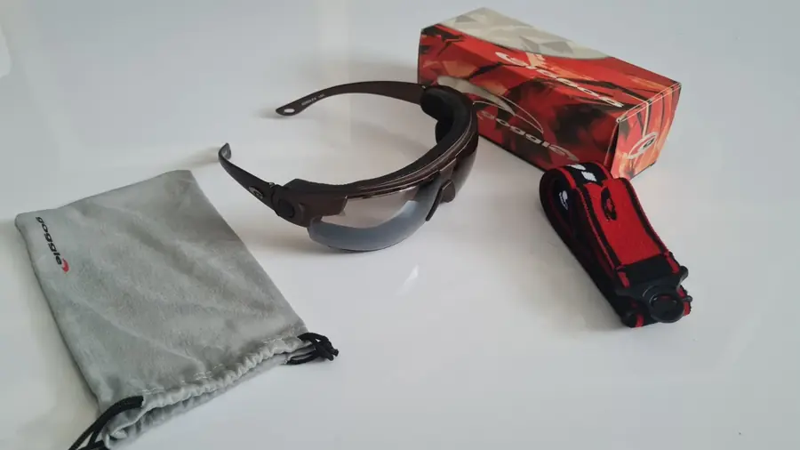 Sportbrille, Multisportbrille mit Windschutz, Bügel-Band System