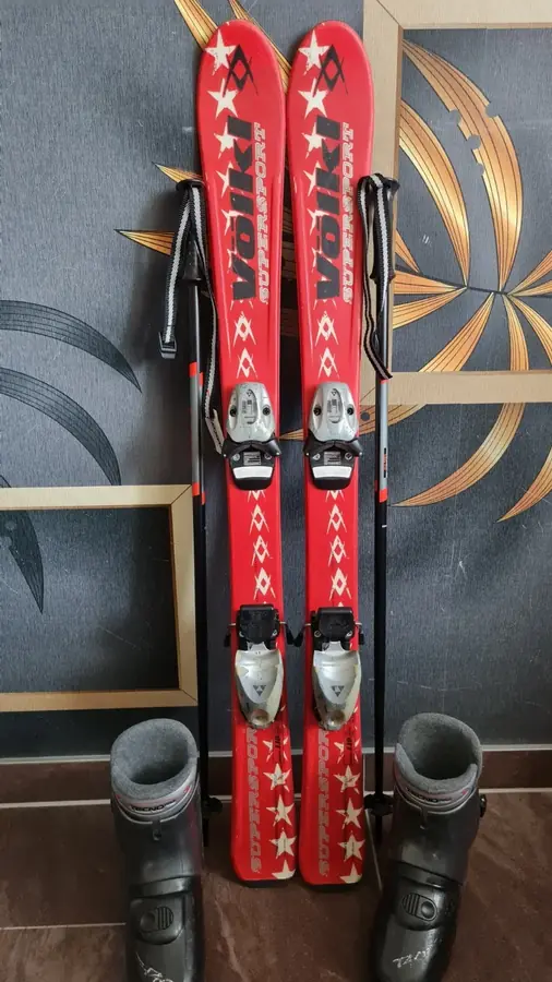 Kinderski-Set Völkl in 110 cm, Schuhe Gr. 35