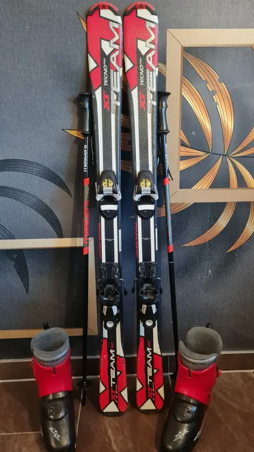 Kinderski-Set Techno Pro in 120 cm, Schuhe Gr. 36,5-37