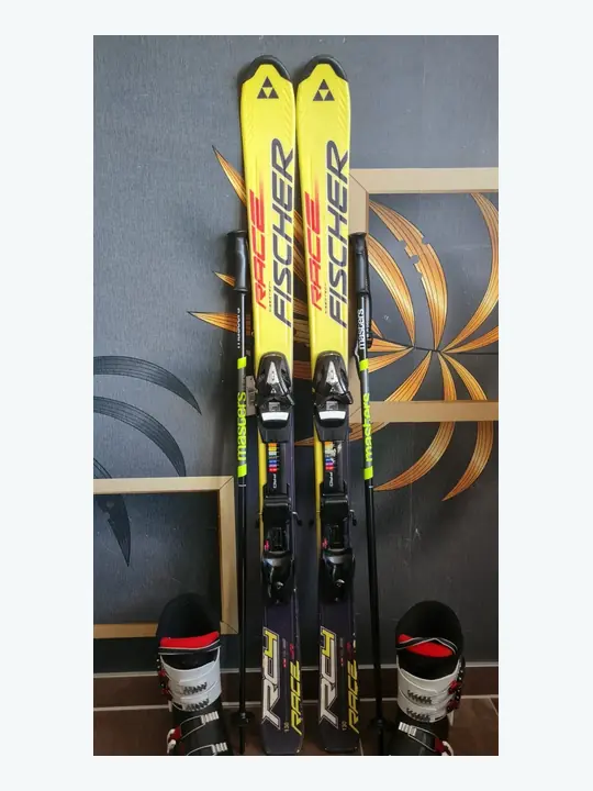 Kinderski-Set Fischer in 130 cm, Schuhe Gr. 39