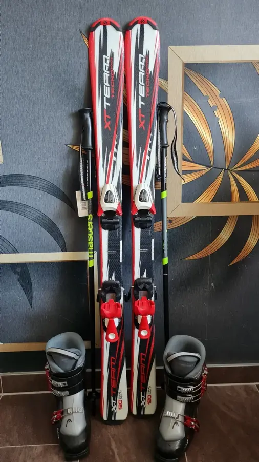 Kinderski-Set Techno Pro in 120 cm, Schuhe Gr. 36,5-37