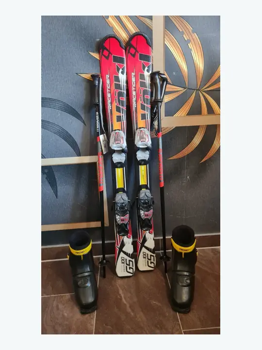 Kinderski-Set Völkl Racetiger in 100 cm, Schuhe Gr. 33