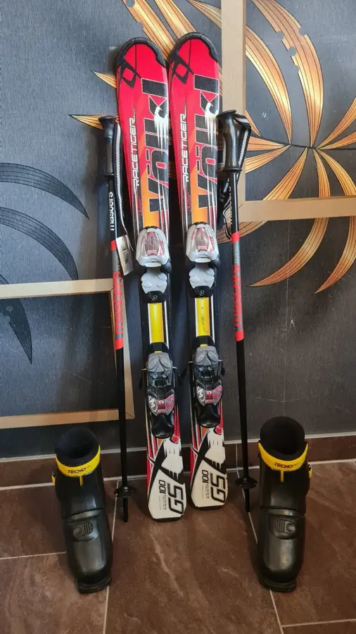 Kinderski-Set Völkl Racetiger in 100 cm, Schuhe Gr. 33