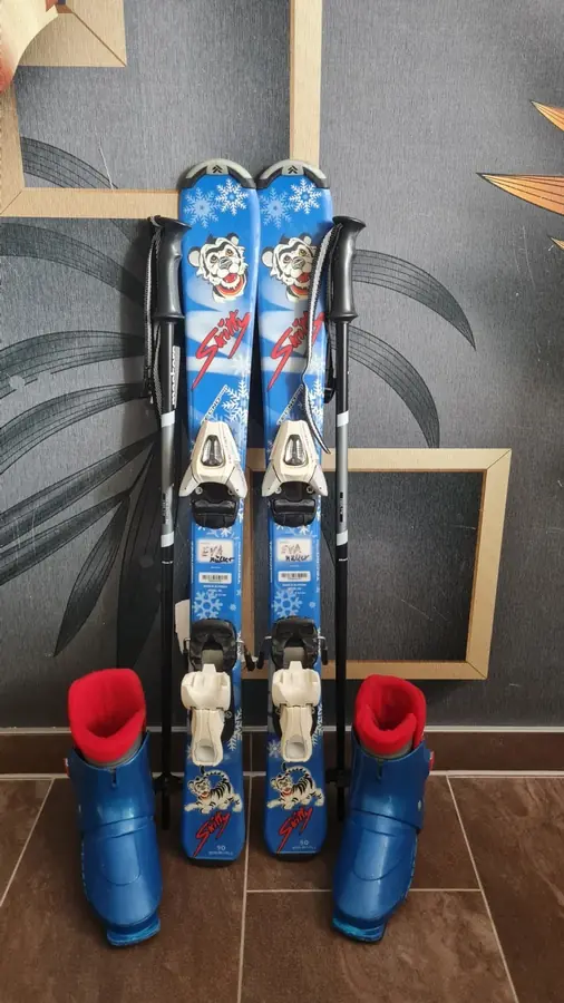 Kinderski-Set Techno Pro in 90 cm, Schuhe Gr. 32-32,5