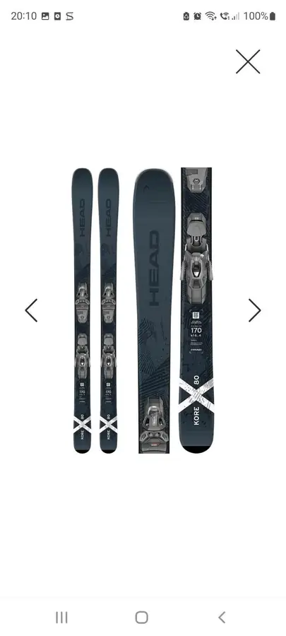 Ski Head Core X80  nklusive Bindung in 163 cm